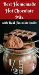 A chocolate drink is winter or summer can be a real treat. This simple, easy and effortless recipe for the best homemade hot chocolate mix made with real chocolate makes the most amazing thick, creamy and delicious chocolate drink that taste like vanilla pastry cream. Use it as a base for making hot chocolate drinks in winter as well frozen chocolate drinks in summer.