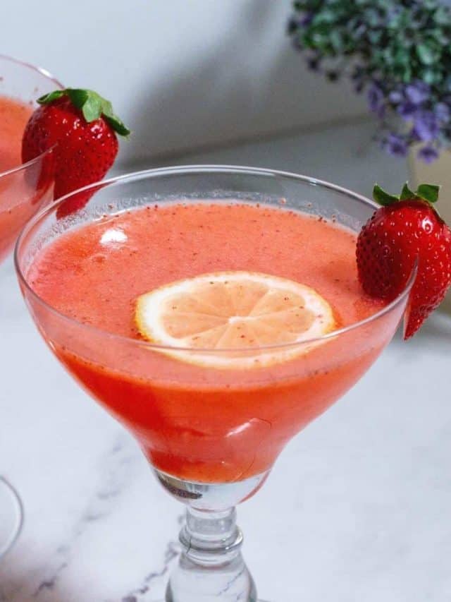 Cocktail with Strawberry Vodka