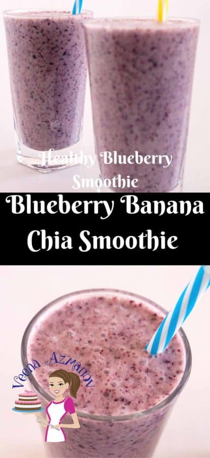 Nothing beats the summer blues better than this Blueberry Banana Chia Smoothie. Light and refreshing this classic combination of tart blueberries with the creamy nutritious bananas and chia make summer more fun and enjoyable.