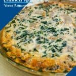 Pinterest image for kale quiche