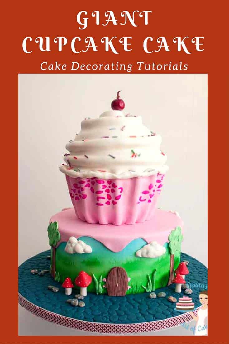 Giant Cupcake Tutorial - Veena Azmanov