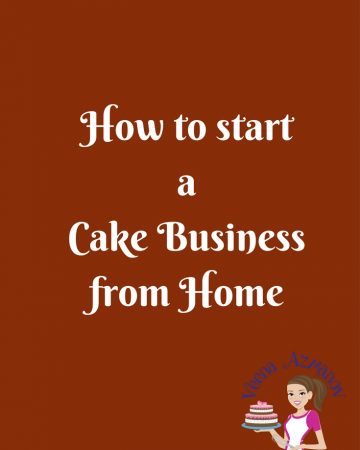 A title heading: how to start a cake business from home.