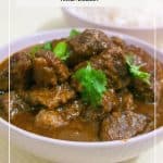 Pinterest image for mongolian beef in slow cooker.