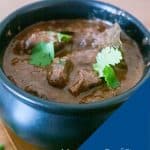 A bowl of beef stew.