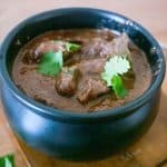 A bowl of beef stew.