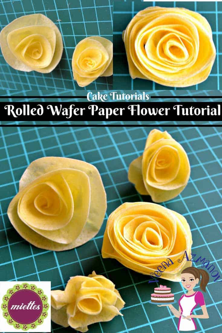 A wafer paper flower.