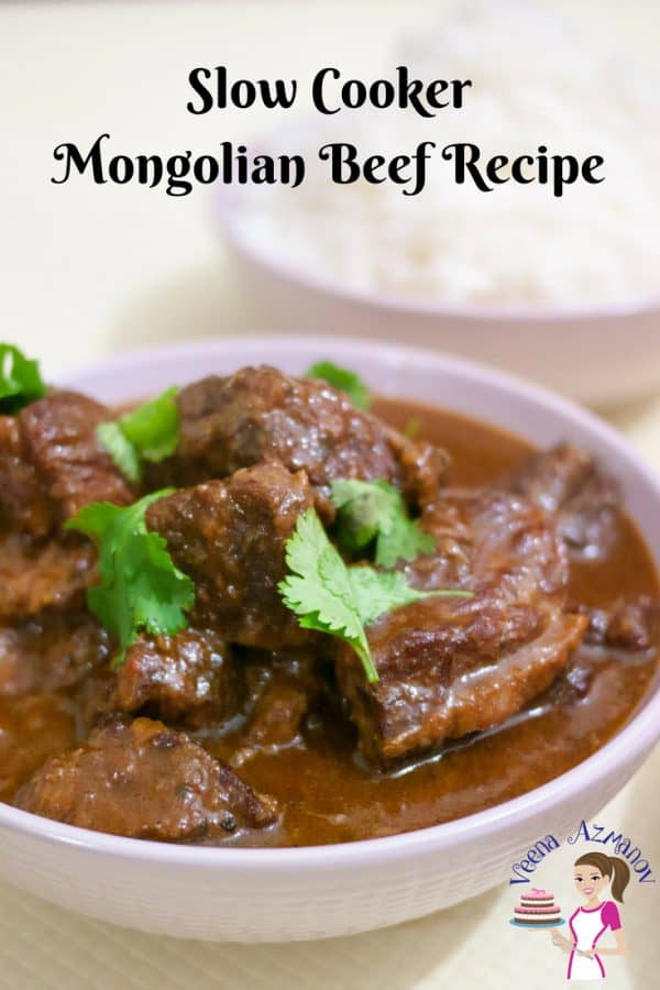 An image optimized for social media share for this step by step tutorial on how to make slow cooker Mongolian Beef Recipe