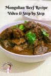 An image optimized for social media share for this step by step tutorial on how to make slow cooker Mongolian Beef Recipe