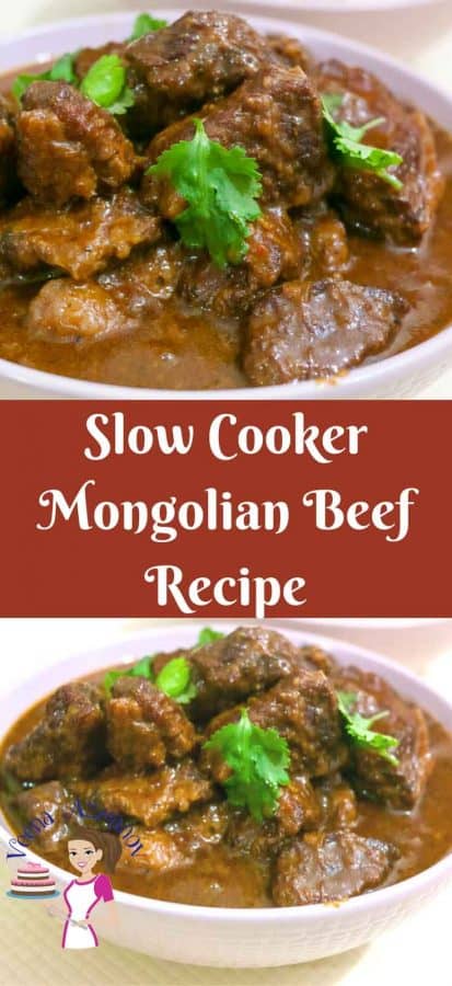 An image optimized for social media share for this step by step tutorial on how to make slow cooker Mongolian Beef Recipe