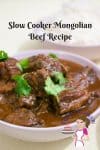 An image optimized for social media share for this step by step tutorial on how to make slow cooker Mongolian Beef Recipe