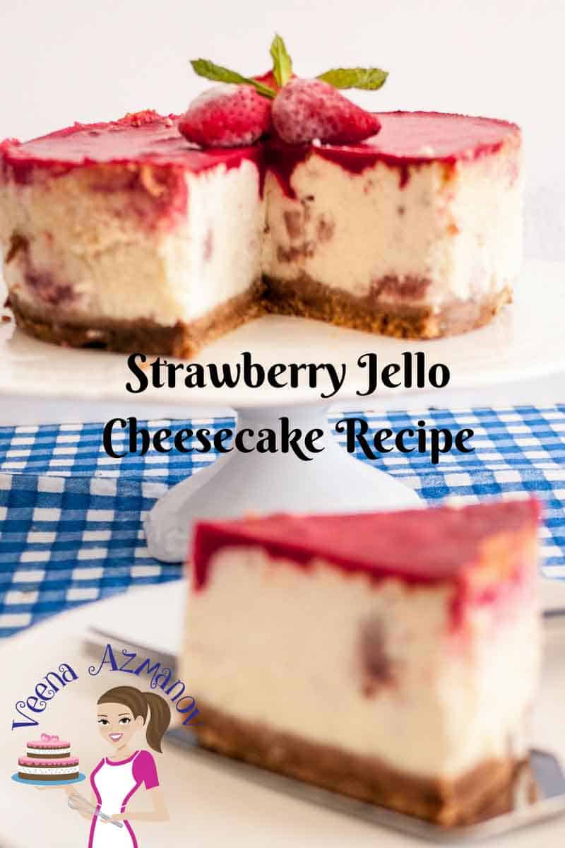 Strawberry Jello Cheesecake Recipe Veena Azmanov