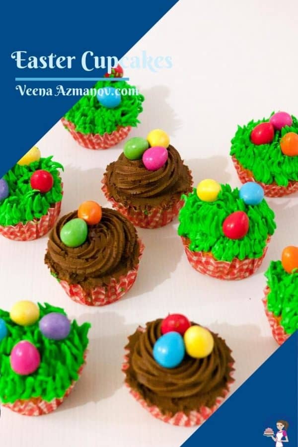 Pinterest image for carrot cupcakes