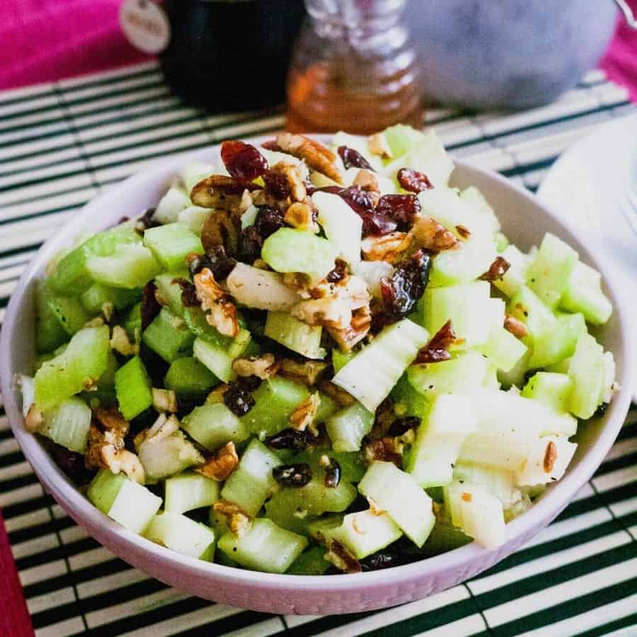 Easy Celery Salad Recipe 10 Mins Veena Azmanov Easy Celery Salad Recipe 10 Mins Veena Azmanov