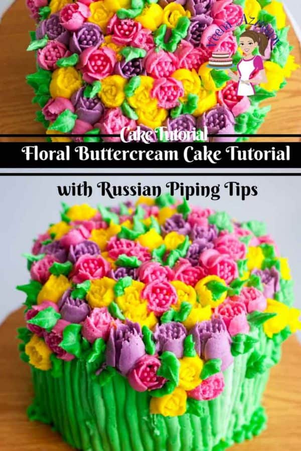 The Russian piping tips have truly become an asset to cake decorating. In this floral buttercream cake tutorial you will see how simple and easy it is to create a stunning floral cake.