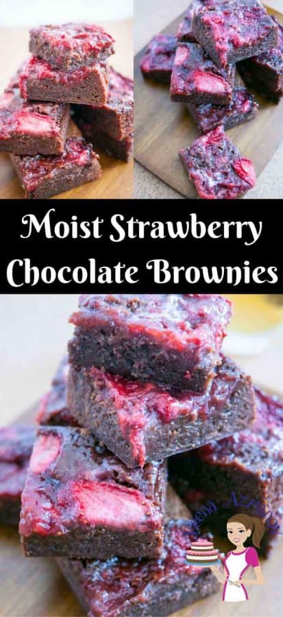 These are the perfect moist strawberry chocolate brownie recipe you will ever eat. An extension to my most popular dark chocolate brownies these are topped with sweet syrupy strawberries then baked into this ultimate luxury.