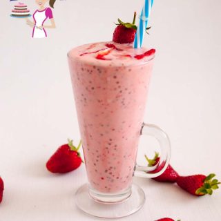 Berry Smoothie in a tall glass.