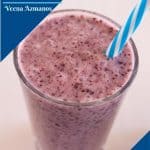 A pinterest image for blueberry smoothies