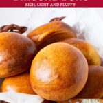 Pinterest image for Brioche Buns for Hamburgers.