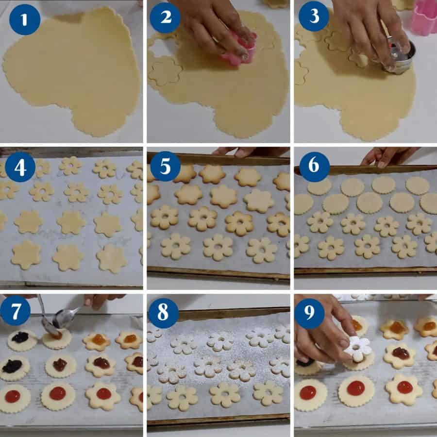 Flower Jam Cookies - Flower Lizer Cookies