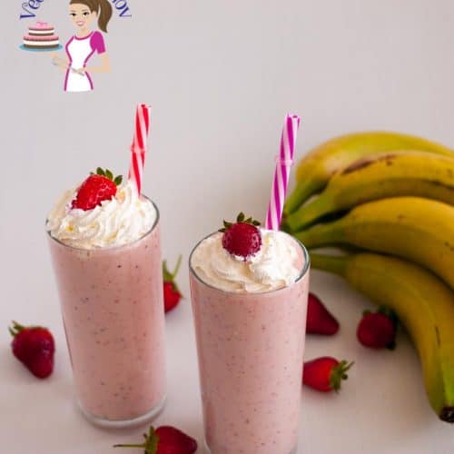 Strawberry Banana Milkshake Veena Azmanov