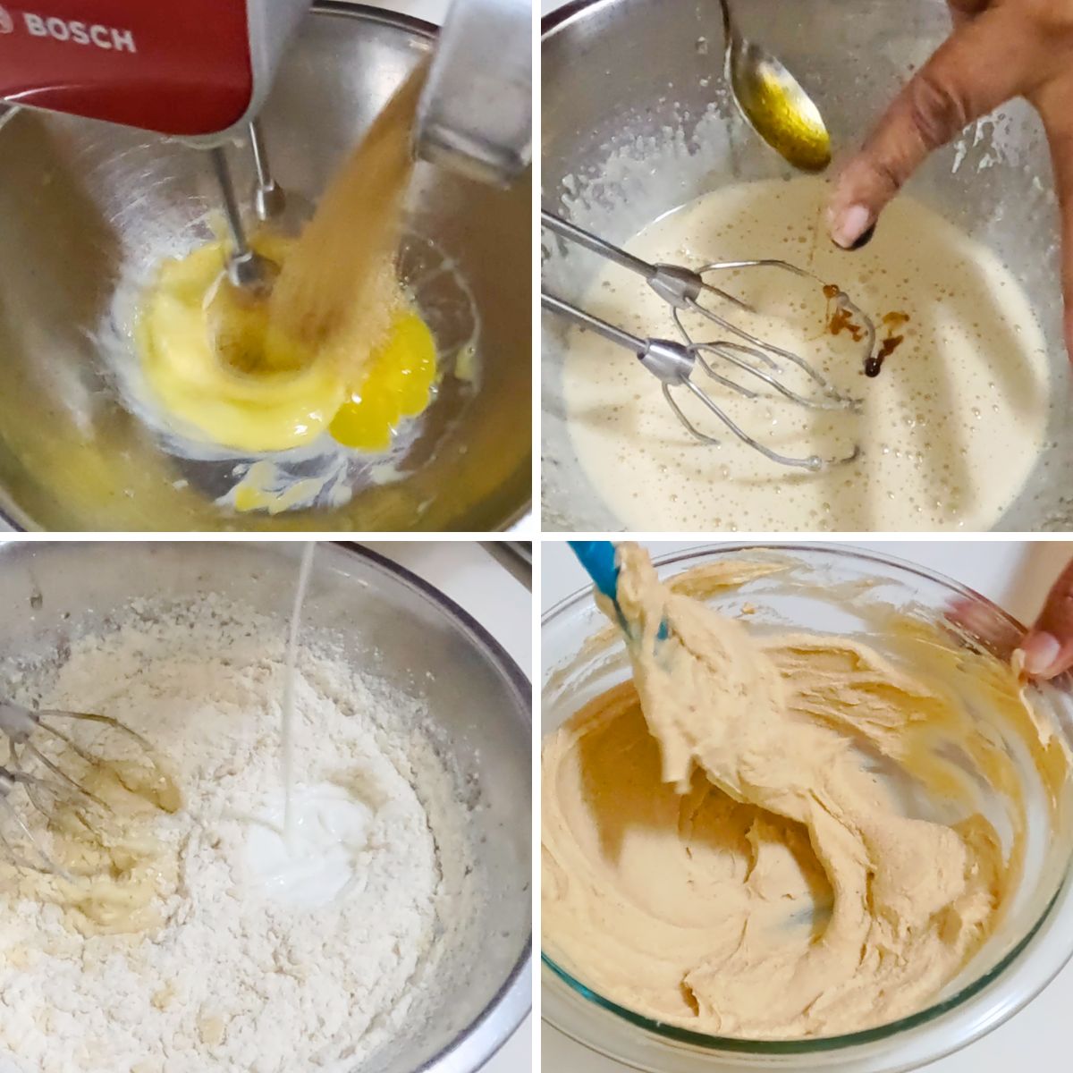 Progress Pictures for Butterscotch cake and cupcakes.