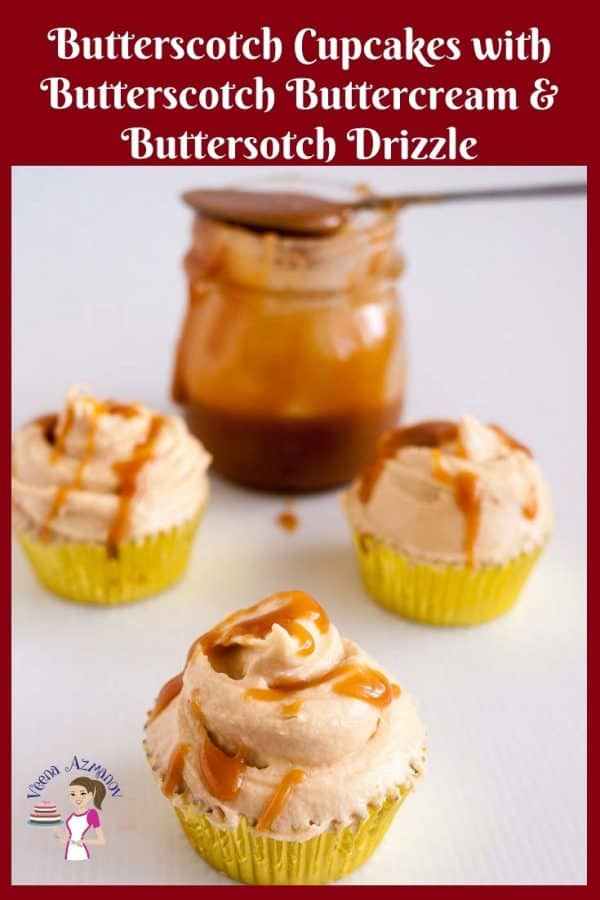 Learn to make scrumptious cupcakes with butterscotch flavor and buttercream
