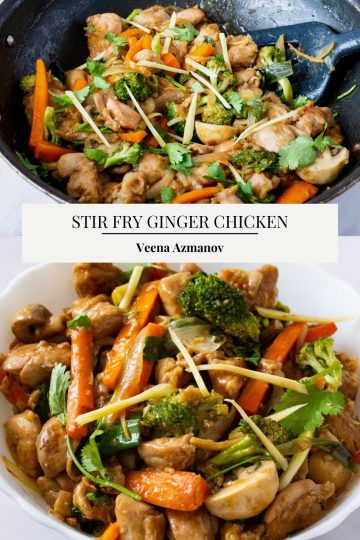 Best Ginger Chicken Stir Fry in 20 Mins - Take Away - Veena Azmanov