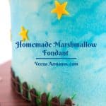 Pinterest image for marshmallow fondant.