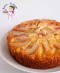 Fresh baked moist peach upside down cake oozing with caramelized fruit juices along side a nice warm cup of coffee. The best part is that it's simple, easy and my one bowl recipe baked from scratch.