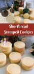 These shortbread stamped cookies are buttery and with a soft crumb that almost melt in the mouth. They are simple and easy to make so they are great when you need an afternoon tea cookie or if you want to gift them as festive treats.