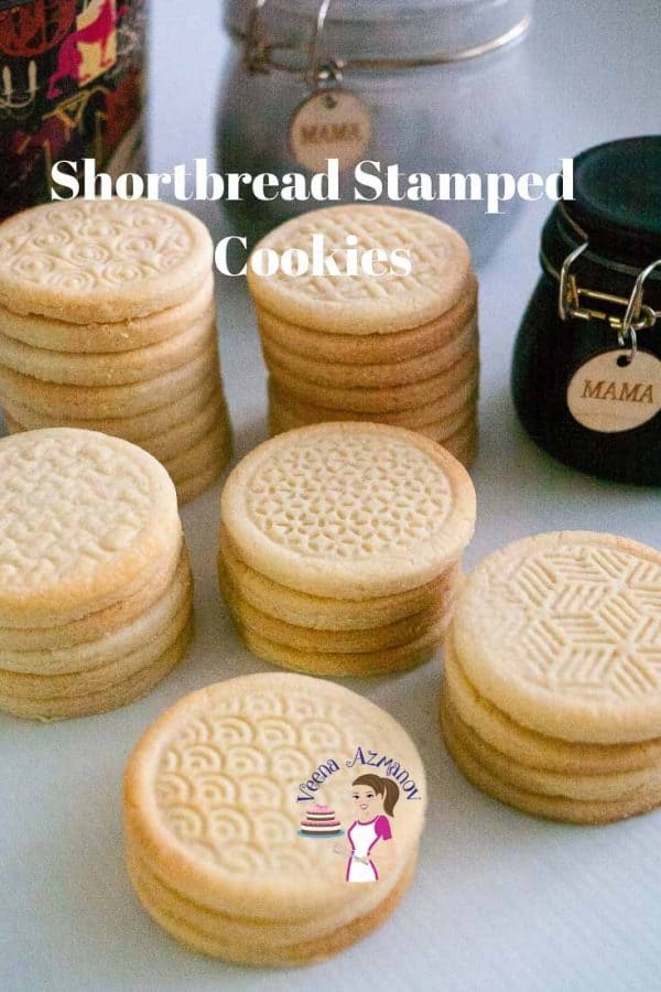 These shortbread stamped cookies are a treat to both kids and adults. This is a simple, easy and effortless recipe to make these shortbread cookies are butter based with a soft crumb that melts in the mouth.  A must-have recipe on hand when you need an afternoon tea cookie or if you want to gift them as festive treats during the holidays or any time of the year. 