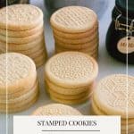 Best Stamped Shortbread Cookies Recipe (No Spread, Easy) - Veena ...