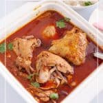 Pinterest image for Curry in slow cooker.
