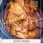 Pinterest image for curry in slow cooker.