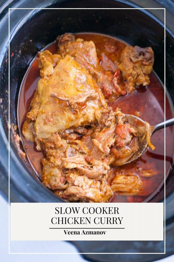 Pinterest image for curry in slow cooker.