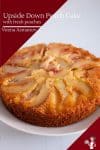 A peach cake.