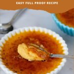 Pinterest image for Apricot Creme Brûlée Recipe.