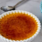 Pinterest image for Apricot Creme Brûlée Recipe.