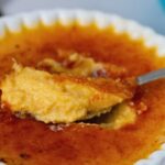 Pinterest image for Apricot Creme Brûlée Recipe.