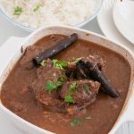 Pinterest image for Beef in Slow cooker with Red Wine.