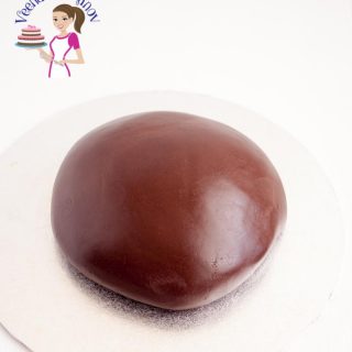 A lump of Chocolate fondant.