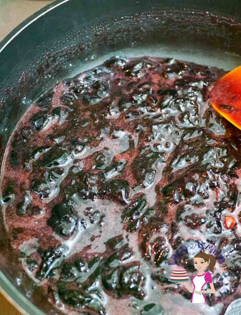 Cherry Jam - Making jam at home is an absolute treat and worth spending the time on. You don't have to make big batches nor do you have to can every jam. Here I make a small batch of good wholesome homemade all natural Cherry jam without pectin or preservatives and you don't even have to can it to enjoy it. An image optimized for social sharing for homemade cherry jam. The best recipe on how to make cherry jam.