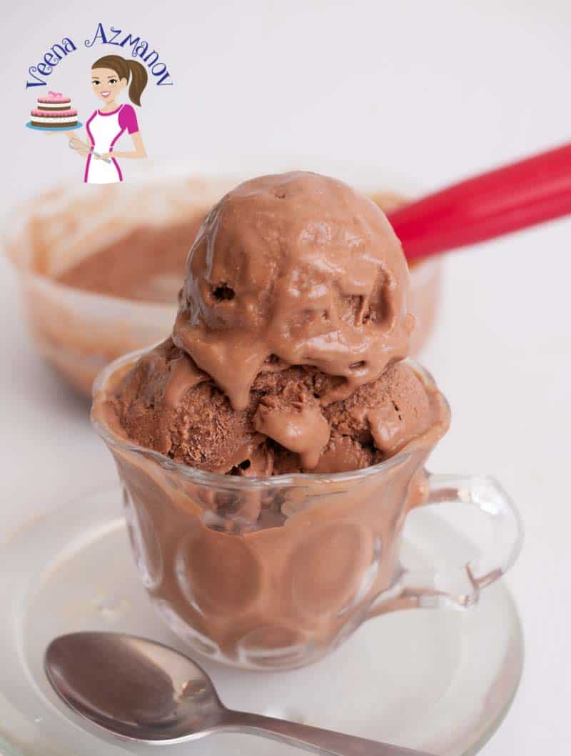 Homemade No Churn Chocolate Ice Cream - Veena Azmanov