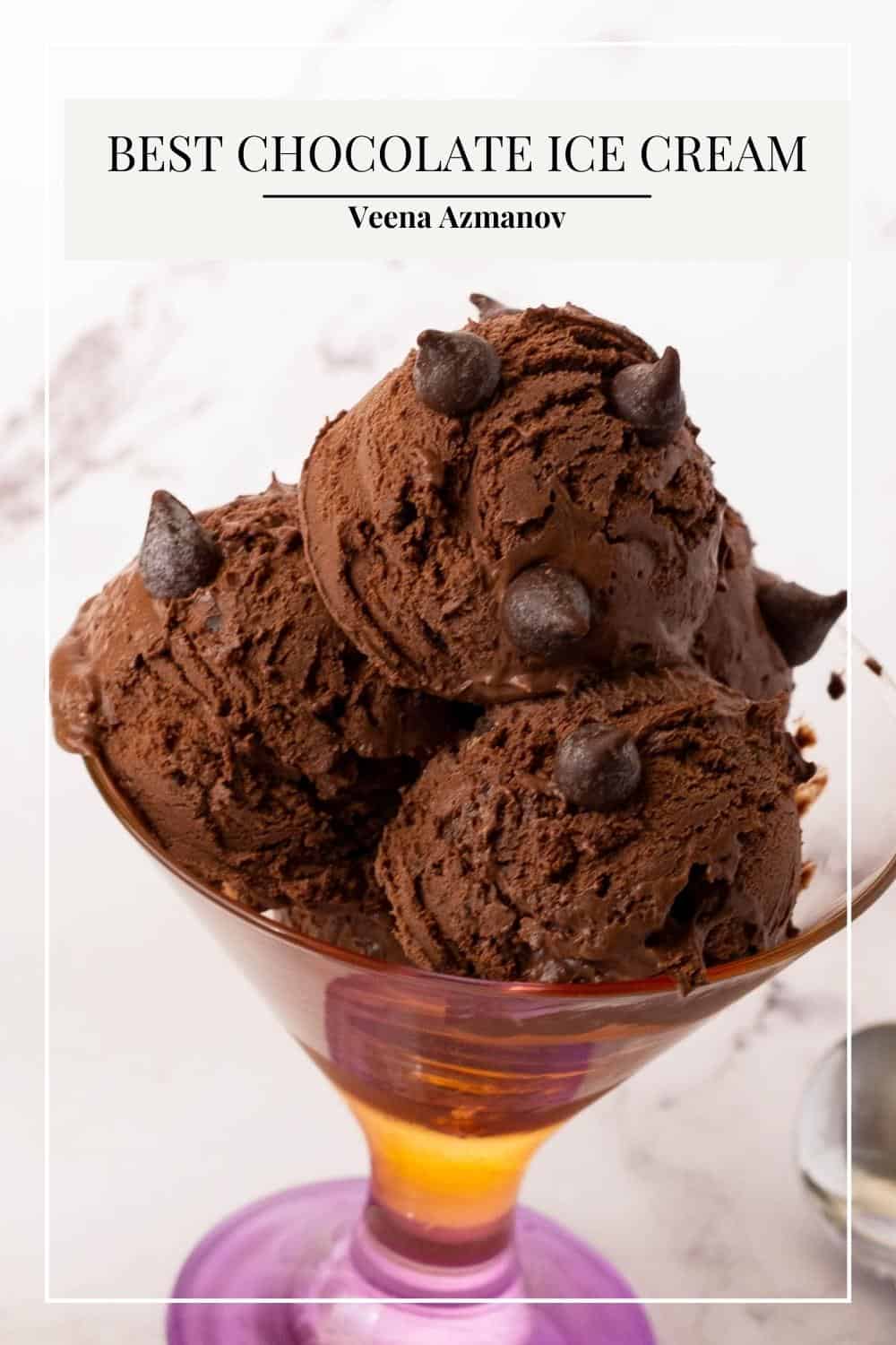 Enjoy Homemade Chocolate Ice Cream without an Ice Cream Machine - Veena ...