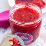 Pinterest image for strawberry fruit filling