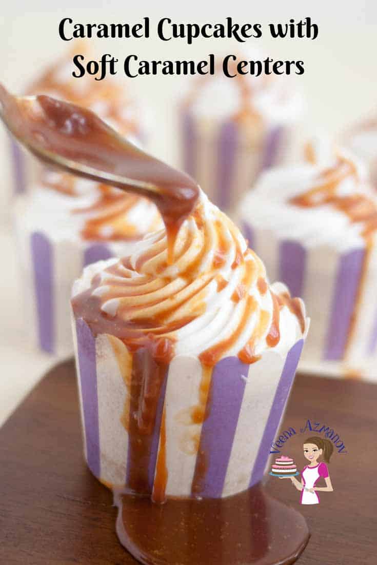 These Caramel Cupcakes are the most decadent you can get. A light and fluffy vanilla cake filled with soft caramel, swirled with a Swiss Meringue Buttercream then drizzled with more caramel for that added luxury. These Caramel Cupcakes are the most decadent you can get. A light and fluffy vanilla cake filled with soft caramel, swirled with a Swiss Meringue Buttercream then drizzled with more caramel for that added luxury.