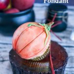 Pinterest image for fondant decorated pumpkin cupcakes.