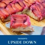 Pinterest image for plum cake.