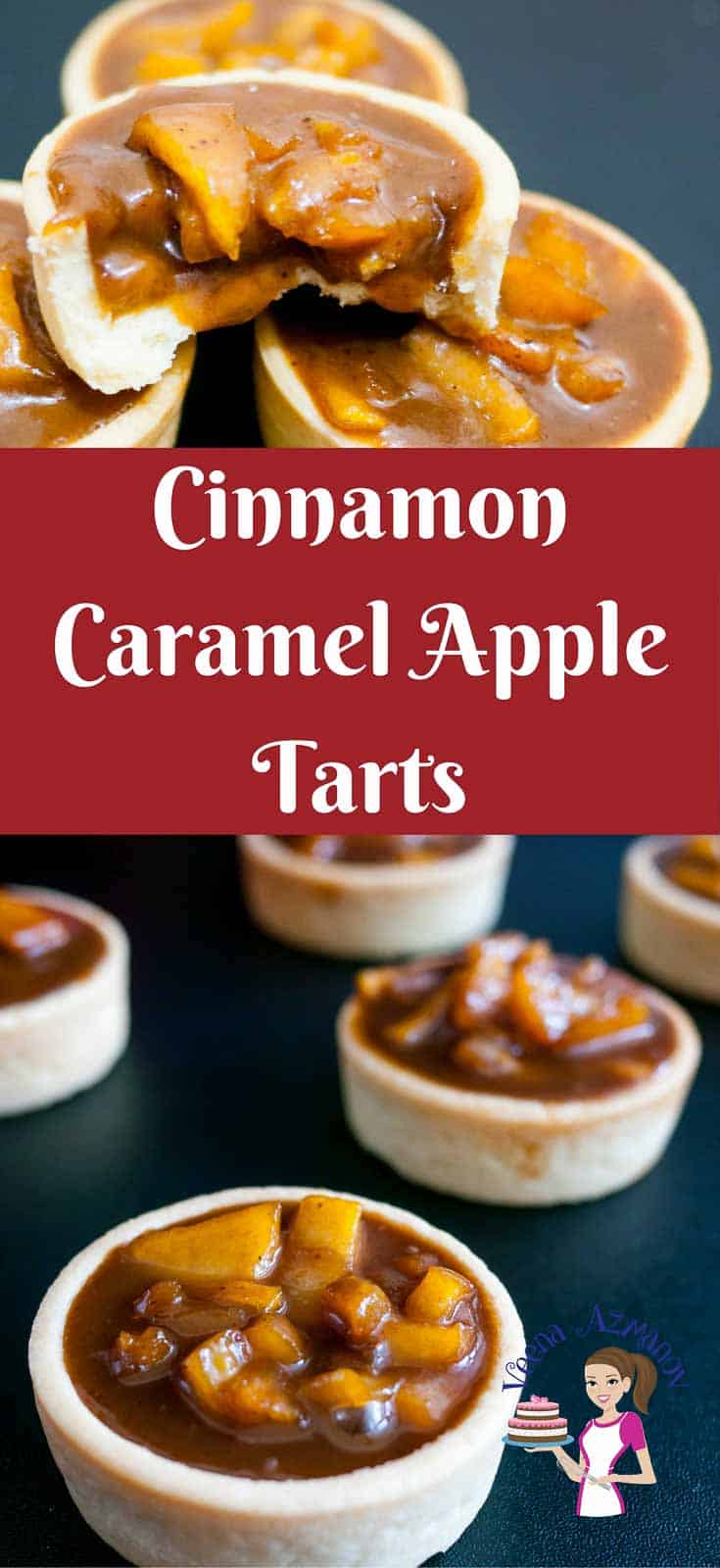 Rich, creamy, fruity and caramelized these exotic cinnamon caramel apple tarts are an absolute treat. Rich, creamy, fruity and caramelized these exotic cinnamon caramel apple tarts are an absolute treat. Filled in crisp short crust pastry baked to perfection. These are perfect fir fall or any time of the year mini desserts and make entertaining a breeze.