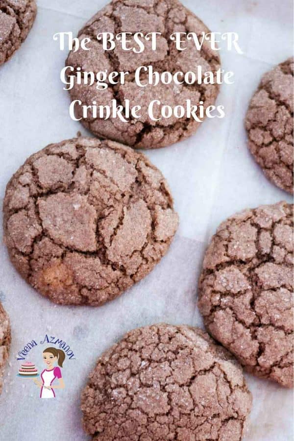 These chocolate crinkle cookies make perfect holiday cookies with added winter spices of ginger, cinnamon and cloves. Simple, easy and effortless recipe that gets done in 15 minutes weather you want them for an afternoon tea or put them in a jar as food gift ideas.